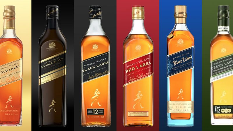 Johnnie Walker – Giải Mã Màu Sắc: Hướng Dẫn Đầy Đủ Về Sáu Dòng Whisky